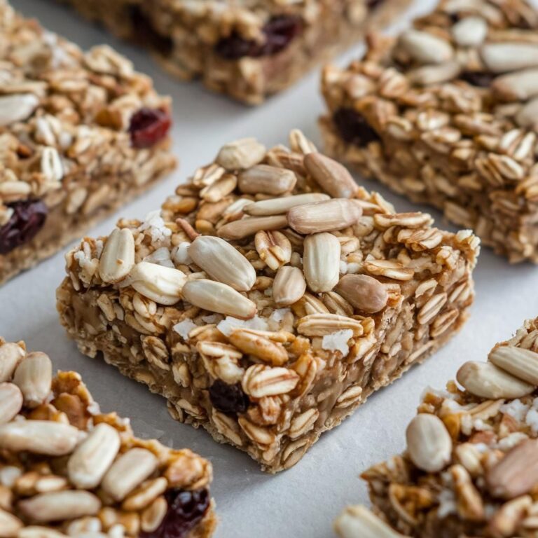 Barritas Veganas de Semillas de Girasol y Avena Sin Azúcar