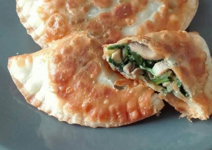 Empanadas Veganas de Espinaca y Champiñones Sin Gluten