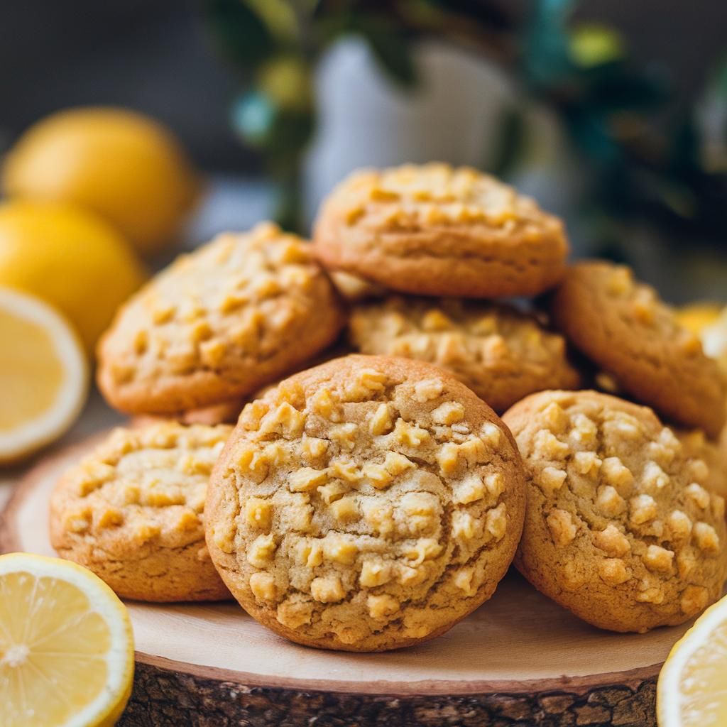 Galletitas Veganas Sin Azúcar de Limón y Jengibre