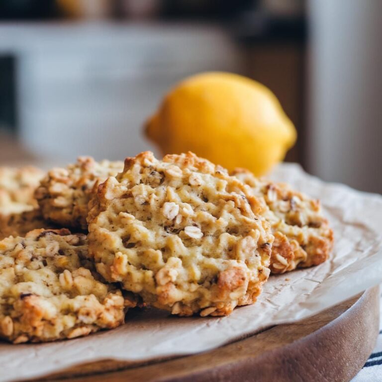 Galletitas Veganas de Limón y Avena Low Carb