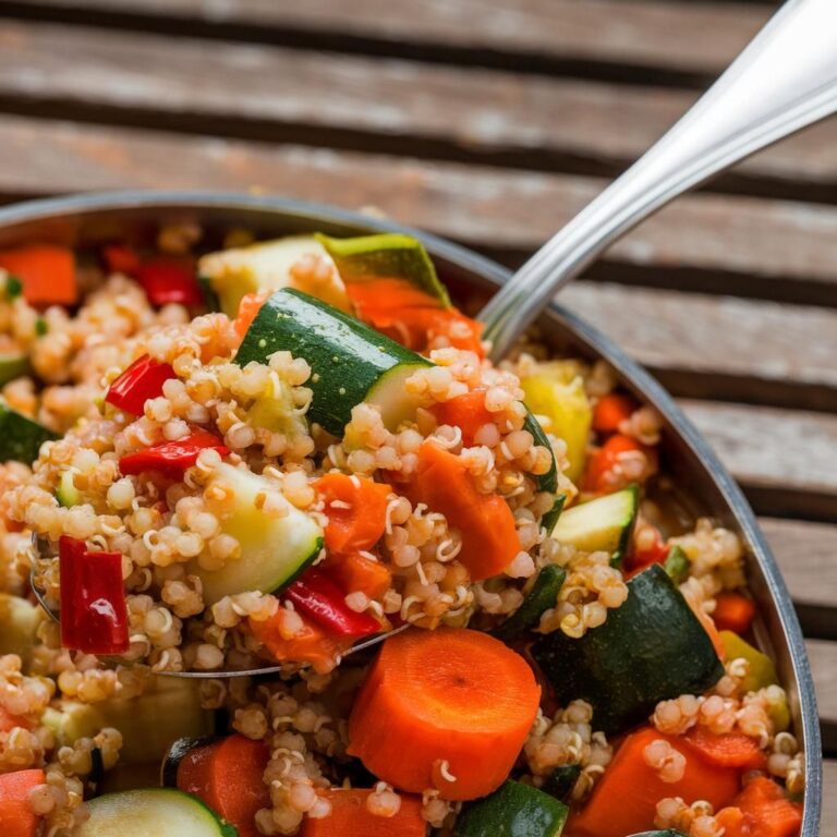 Guiso Vegano de Quinoa y Vegetales Sin Gluten