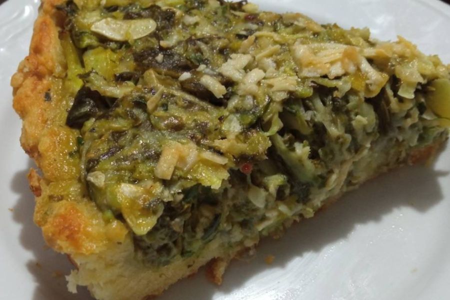 Tarta Vegana de Zucchini y Cebolla Sin Gluten